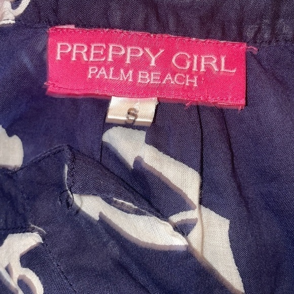 Preppy Girl Palm Beach nautical, anchor, shirt Size S - Picture 4 of 5
